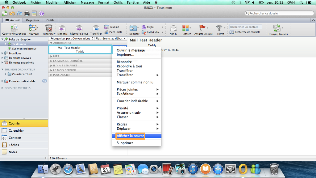 setting up mac mail behaviors